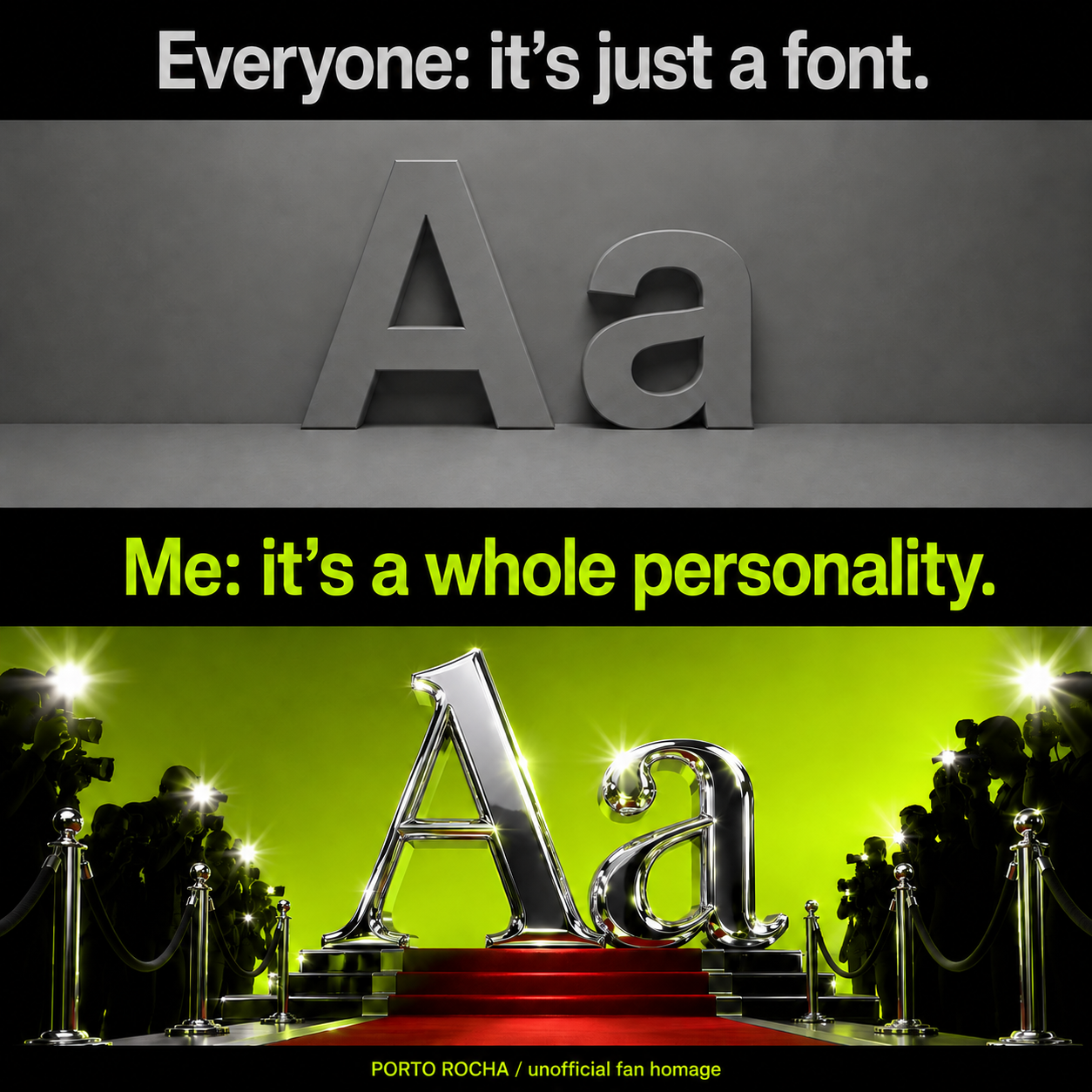 Everyone: it’s just a font. Me: it’s a whole personality.
