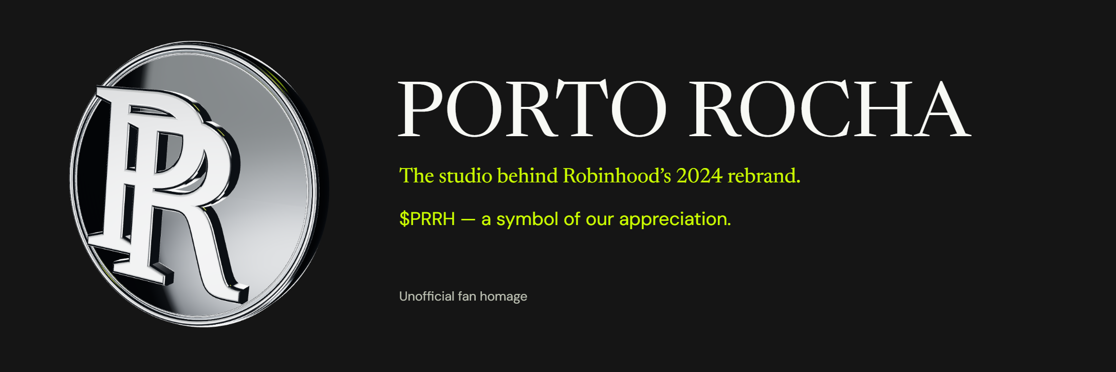 PORTO ROCHA unofficial fan homage X header